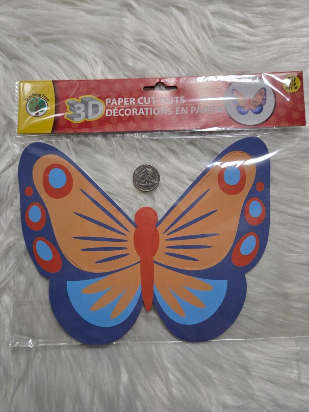 3D Butterfly Paper Cut Out Set - Picture 3 of 5